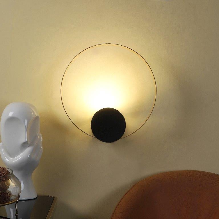 ELIANTE Black And Gold Iron Wall Light- 1051-1W - without bulb