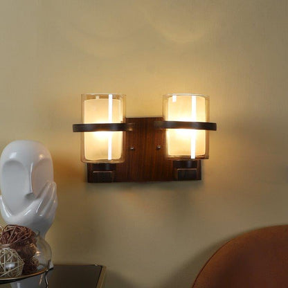ELIANTE Brown Wood Wall Light- 1057-2W - without bulb
