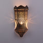 Antique Brass - Gold Metal Wall Light -1063 - Included Bulb