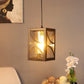 ELIANTE Black Iron Base Gold Glass Shade Hanging Light - 1068-1Lp - Inbuilt LED