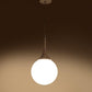 Eliante Luna White Iron Hanging Light 1106-1LP-8inch