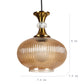 Eliante by Jainsons Lights | Gold Iron Glass Hanging Light | 1112-HL-GOLD