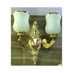 Eliante 2 Light Classic Wall Light – Frosted & White Glass, Metal