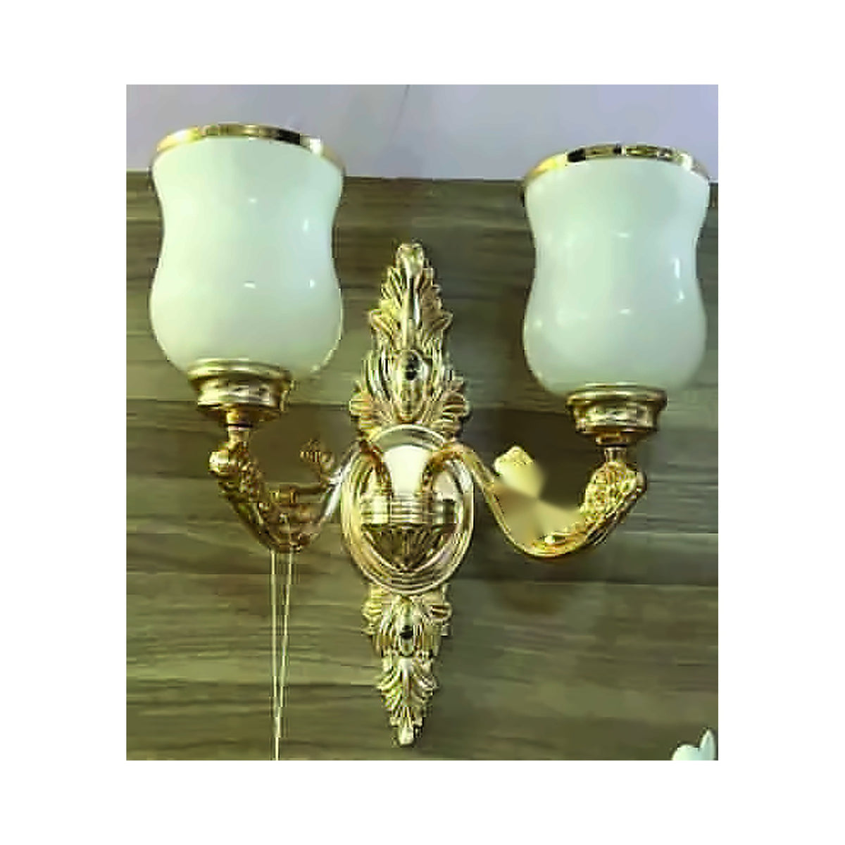 Eliante 2 Light Classic Wall Light – Frosted & White Glass, Metal