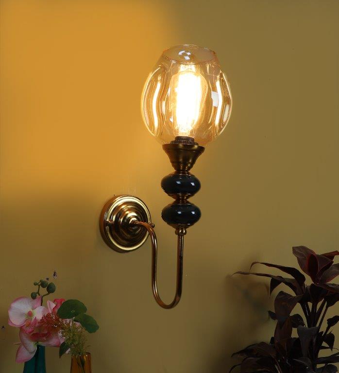 Eliante Lueur Antique Gold Iron Wall Light 1127-1W