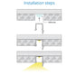 JS-JAS JSAS-Shelf Recessed Profile With Extended Arm Shelf Light Alluminium Profile For Strips 118-JAS-R1318