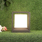 ELIANTE Grey Aluminium Base Frost Acrylic Shade Gate Light - 1190-Gl-Big-Dg - Bulb Included