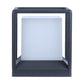 ELIANTE Grey Aluminium Base Frost Acrylic Shade Gate Light - 1190-Gl-Big-Dg - Bulb Included