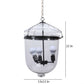 Glass Hanging Light-12-Beljal-Clear-3lp - Included Bulb