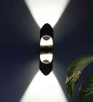 Luminex Black Aluminium Wall Light  | Inbuilt LED | Included Bulb | Eliante by Jainsons Lights