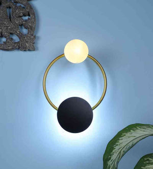 Orvion Black Iron Wall Light  | Inbuilt LED | Included Bulb | Eliante by Jainsons Lights
