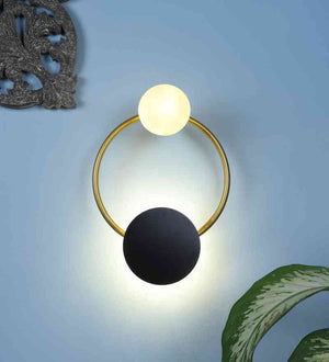 Orvion Black Iron Wall Light  | Inbuilt LED | Included Bulb | Eliante by Jainsons Lights