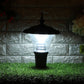 Grey Metal Gate Light - 1204-12W-8INCH - Included Bulb