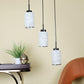 ELIANTE Cylender Black Iron Hanging Lights - 12044-3LP - without bulb