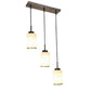 ELIANTE Cylender Black Iron Hanging Lights - 12044-3LP - without bulb