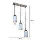 ELIANTE Cylender Black Iron Hanging Lights - 12044-3LP - without bulb