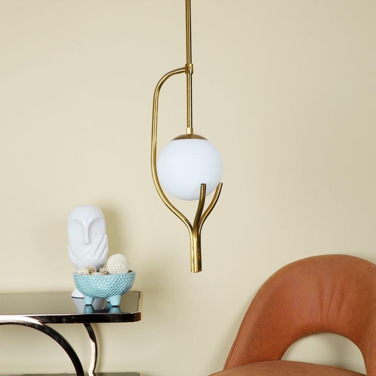 ELIANTE Ryaal Antique Gold Iron Hanging Lights - 12055-1LP - without bulb