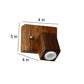 ELIANTE Little Brown Wood Mirror Light- 12062-pl - Inbuilt LED