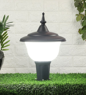 Grey Metal Outdoor Wall Light - 1208-9INCH - Included Bulb