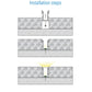 JS-JAS JSAS-Floor Indoor Big In-Floor Light Alluminium Profile For Strips 121-JAS-R2126