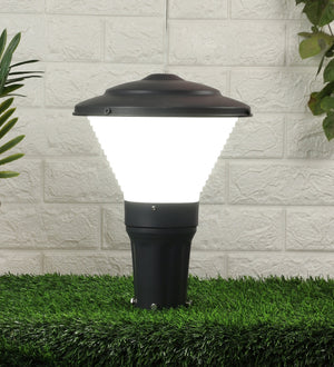 Grey Metal Outdoor Wall Light 1212-8INCH-12W-WH