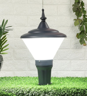 Grey Metal Outdoor Wall Light - 1218-12W-WH - Included Bulb
