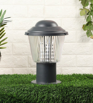 Grey Metal Outdoor Wall Light 1222-8INCH-WH-12W