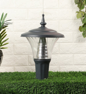 Grey Metal Outdoor Wall Light 1224-8INCH-12W-WH