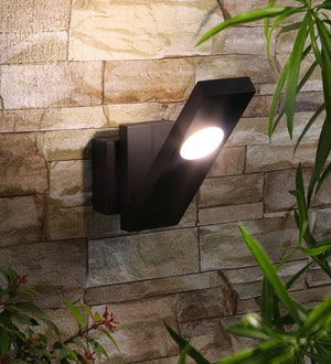 Grey Metal Outdoor Wall Light -12702-2x3 - Included Bulb
