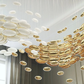 Customised Egg Shell Glass Chandelier with COB Lighting – Double Height & Rectangular Designs