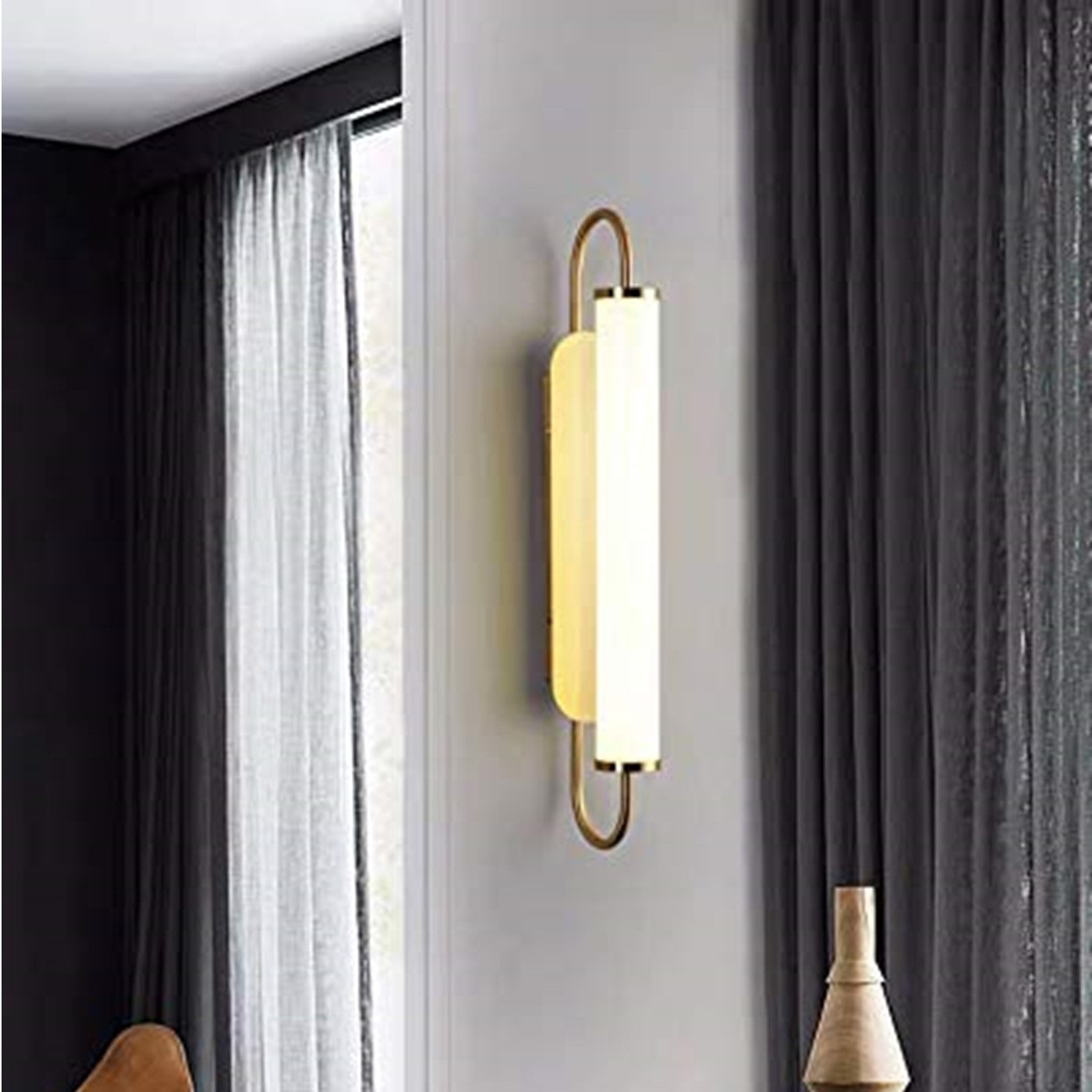 12W GOLD BODY ACRYLIC MODERN LED WALL LAMP BEDSIDE BATHROOM MIRROR LIGHT