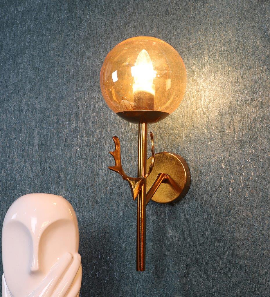 ELIANTE Antique Gold Iron Wall Light - 1322-1W
