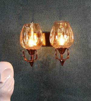 ELIANTE Antique Gold Iron Wall Light - 1329-2W