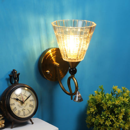 Gold Metal Wall Light - 1336-1w - Included Bulb