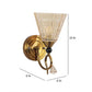 Gold Metal Wall Light - 1336-1w - Included Bulb