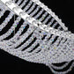 Seranova Wave Crystal Chandelier – Luxury Wave-Inspired LED Crystal Dining Light for Modern Interiors
