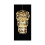 Eliante Three Crystal Chandelier – Amber, Metal