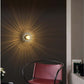 1417-W-BK+GD Luxury Wall light