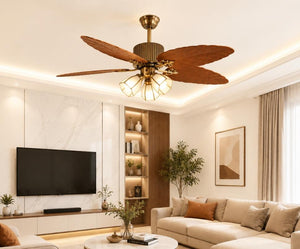JS-FO - 7737/3 High Speed Tropical Designer Fans with Light Wooden Finish Abs Blades Size 1320mm