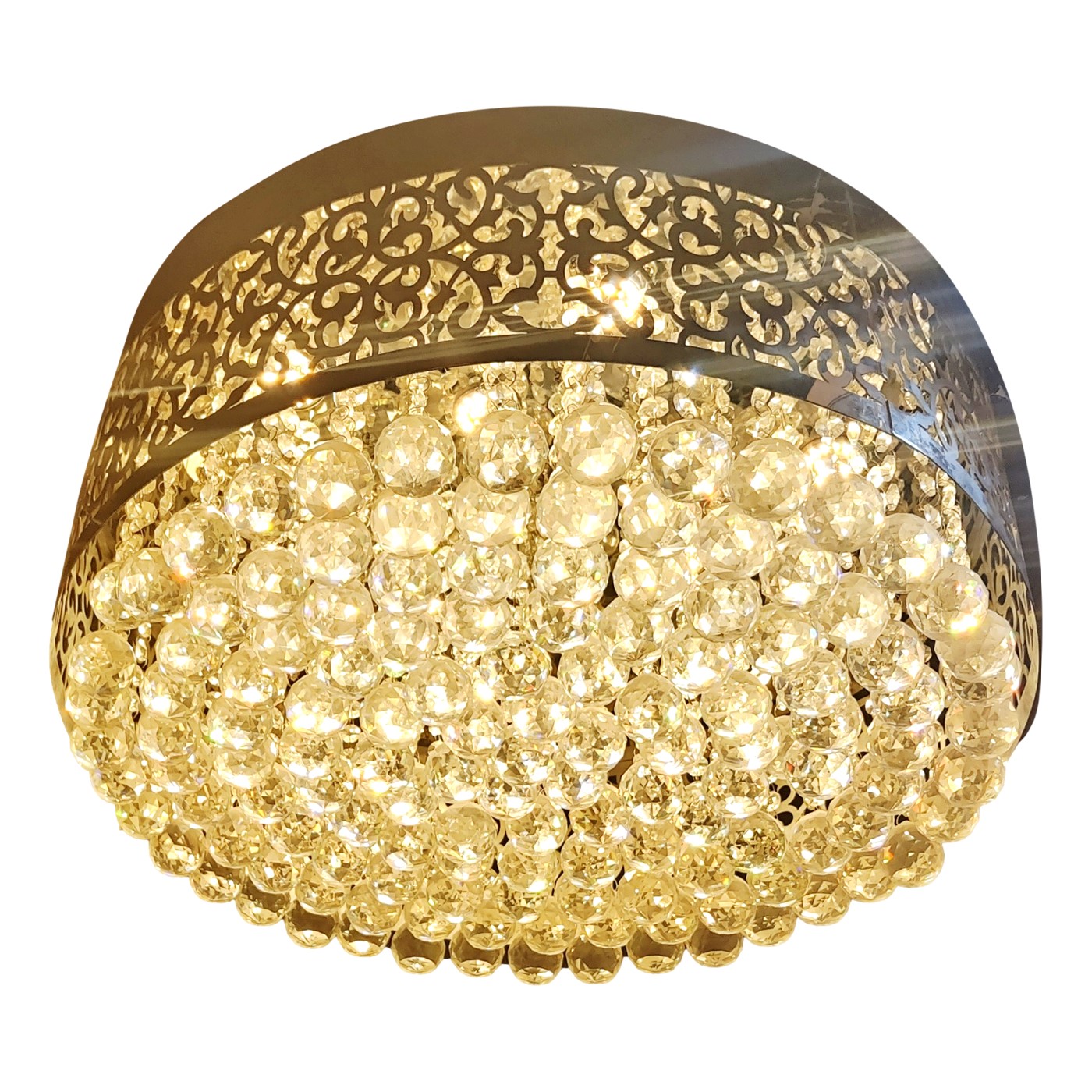 1510022 laser Cut Round Crystal Chandelier