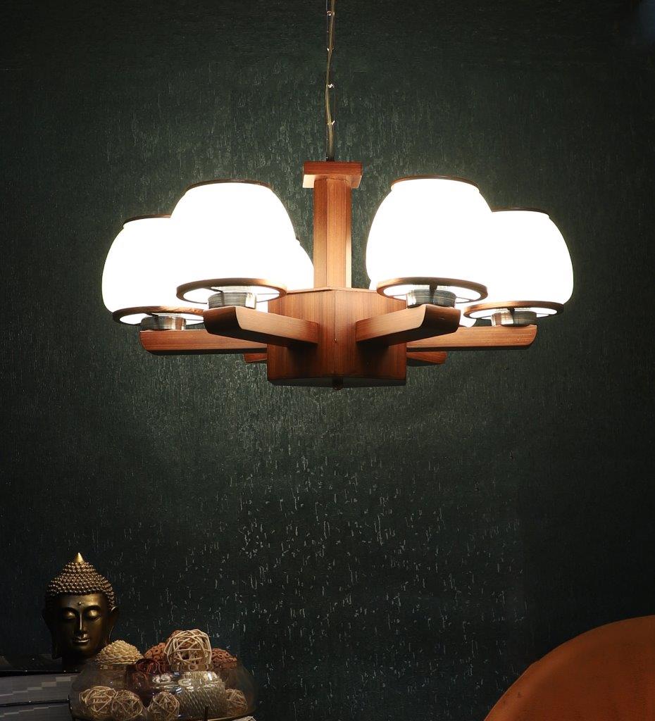 ELIANTE Brown Wood candiler - 1515-6LP