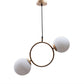 Golden  Metal  Hanging Light-1516-Hl-Rd-2lp - Included Bulb