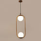 Gold Metal Hanging Light - 1517-2LP-HL - Included Bulb