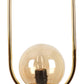 Gold Metal Hanging Light - 1519-HL-REC - Included Bulb