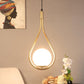 ELIANTE Gold Iron Base White Glass Shade Hanging Light - 1522-1Lp - Bulb Included