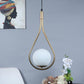 ELIANTE Gold Iron Base White Glass Shade Hanging Light - 1522-1Lp - Bulb Included