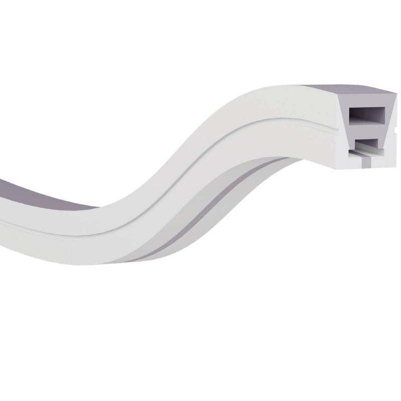 JS-JAS Top View Top View Verticle Bend Flexible Silicon Linear Profile For Strip 155-JAS-F1010