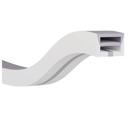 JS-JAS Top View Top View Verticle Bend Flexible Silicon Linear Profile For Strip 158-JAS-F1510