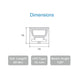JS-JAS Top View Top View Verticle Bend Flexible Silicon Linear Profile For Strip 159-JAS-F1616