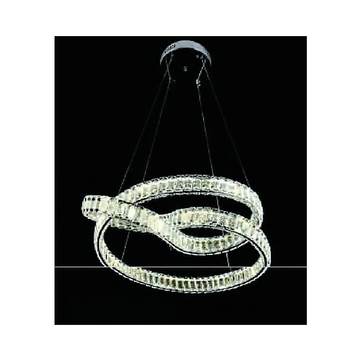 Eliante French Intertwined Crystal Chandelier – Clear, Metal